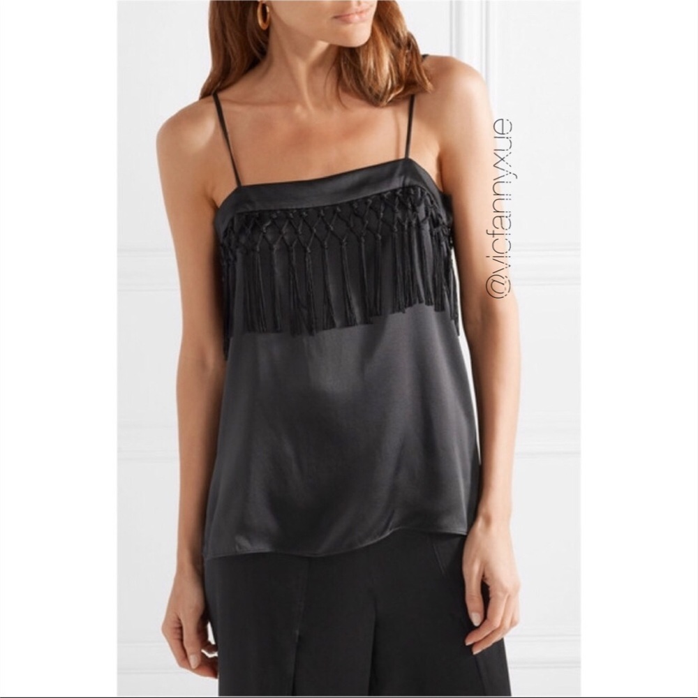 Cami NYC the Blain trimmed silk camisole xxs